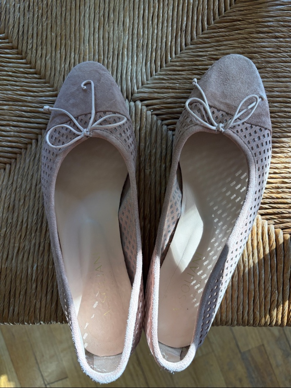 A Soliani suede ballet flats